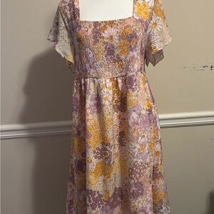 Floral Smocked Dress
